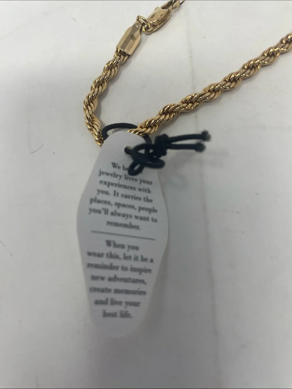 Electric Picks Gold Rope Chain Bracelet Brand New W/Tags